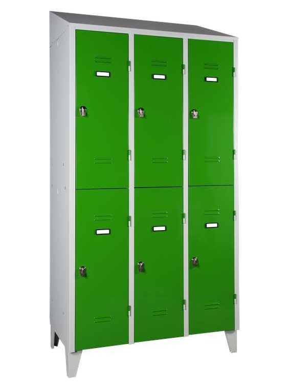 Armadio sovrapposto 500.6 ante verdi