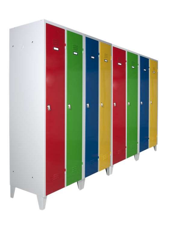 armadietti metallici colorati